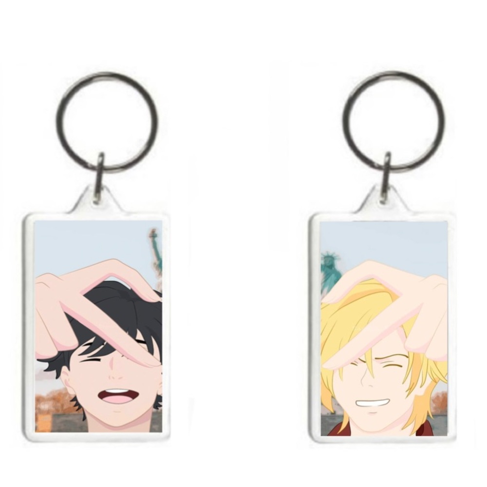 Banana Fish Matching keychains